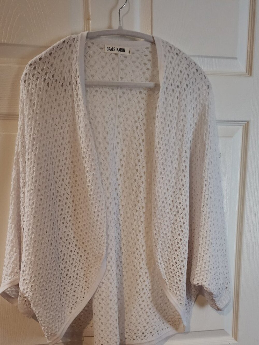 Grace Karin open weave open front cardigan